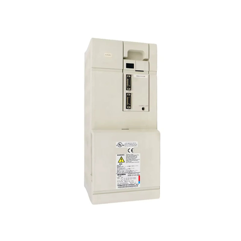 Mitsubishi MDS-C1-SPX-220 Servo Drive featuring compact, rugged design for industrial reliability.
