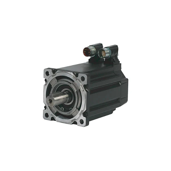 servo motor, 460V AC, 6000 RPM, medium inertia, multi-turn encoder, keyed shaft, SpeedTEC DIN connector.