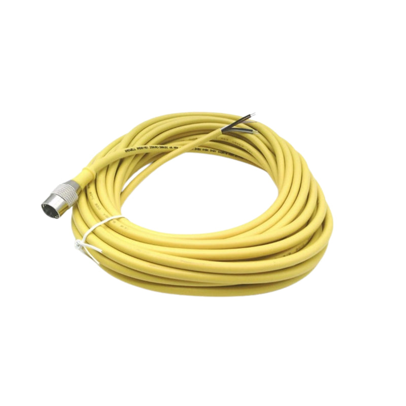 Reliable 5-pin M12 cordset for sensor and device connections in industrial automation systems.
