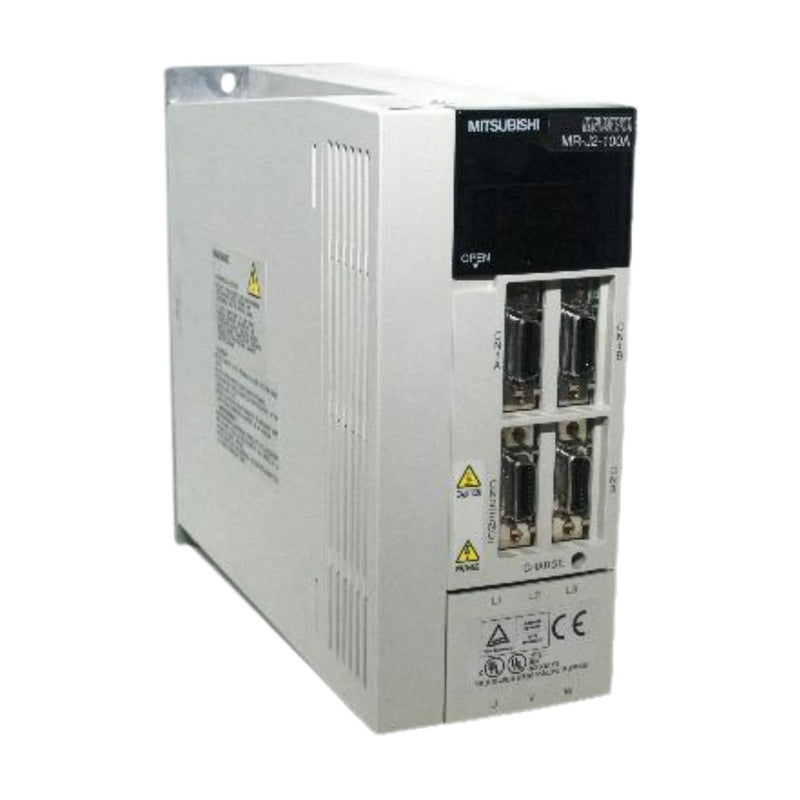 Mitsubishi MR-J2-100D-S24 servo drive, 1.0 kW, 200 V, SSCNET interface, 24 V I/O, part of the MR-J2 series