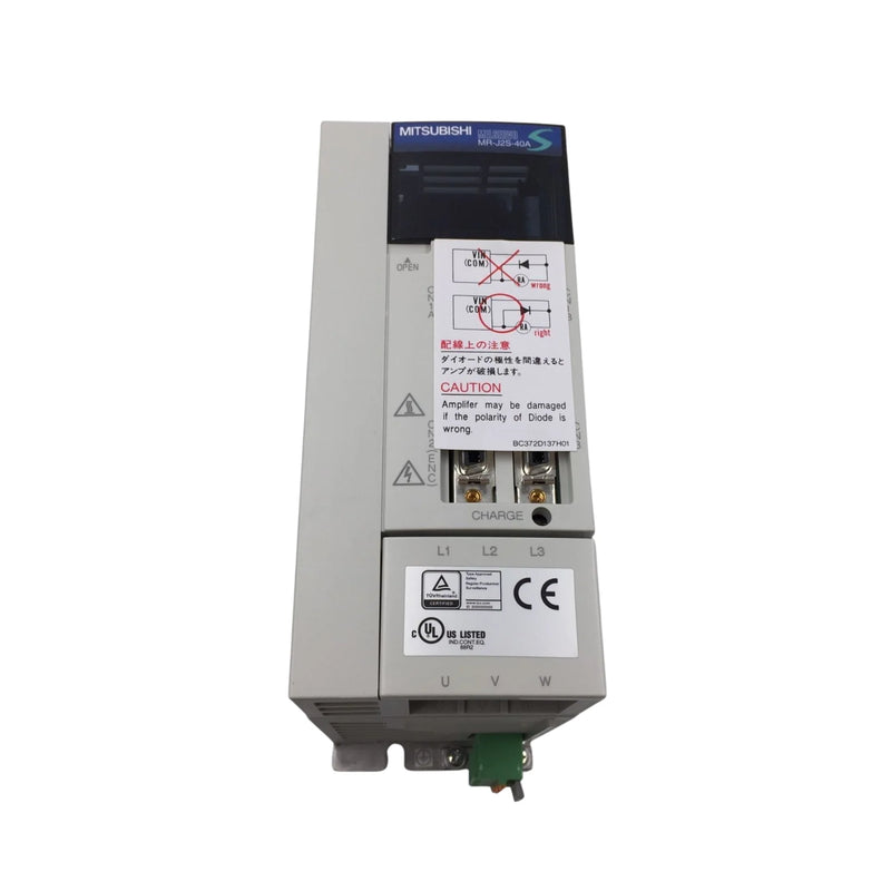 Mitsubishi MR-J2S-40A-S004, 400 W servo drive, 200 V, SSCNET, for precise motion control, MR-J2S series