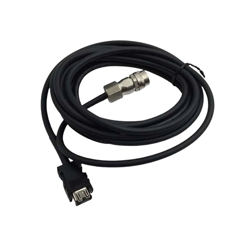 Mitsubishi MR-J3ENSCBL10M-L encoder cable, 10m, designed for MR-J3 series, straight type, noise-reducing construction.