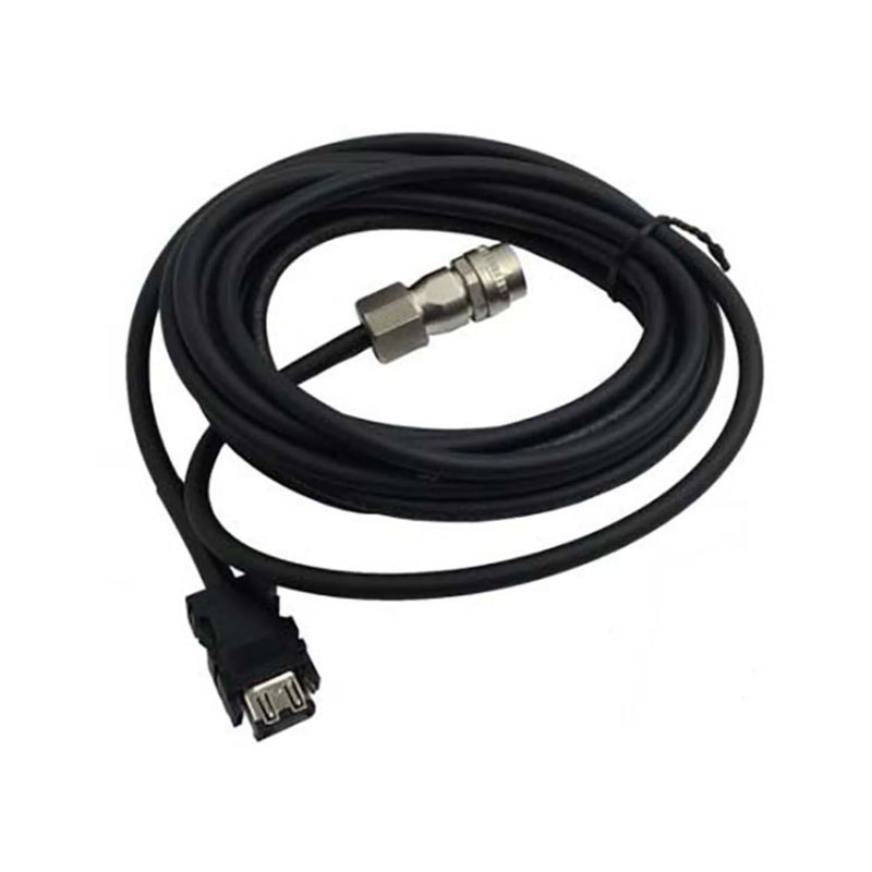 Mitsubishi encoder cable, 15 m, L-shaped connector, fits MR-J3 series