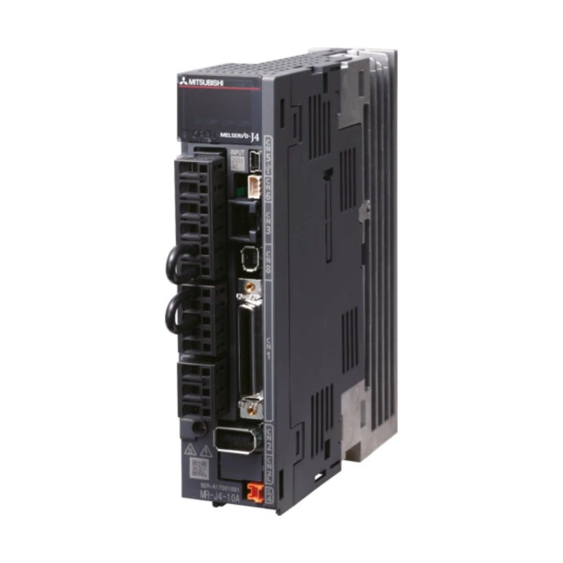 Compact Mitsubishi servo amplifier offering 200 W output and SSCNET III/H support for precise industry applications.