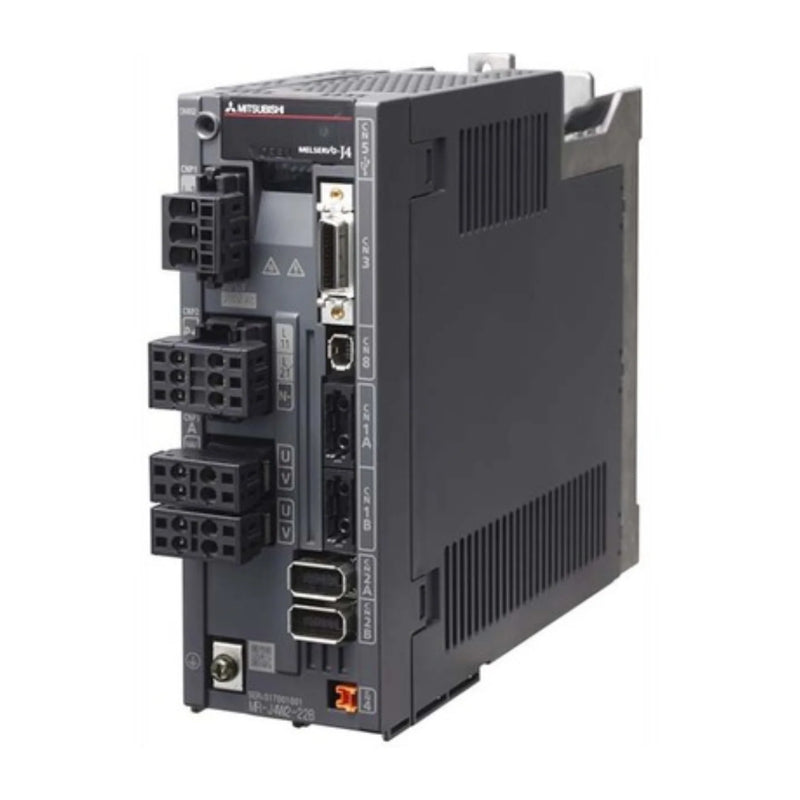 Mitsubishi MR-J4W2-22B servo amplifier, dual-axis, 2.2 kW, SSCNET III/H, 200 V, MR-J4 Series