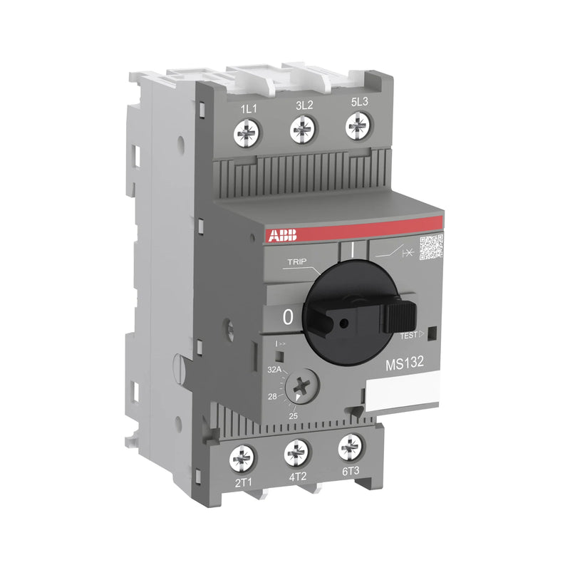ABB MS132-12 motor protection breaker, 12 A, 3-pole, with thermal-magnetic trip for motors.