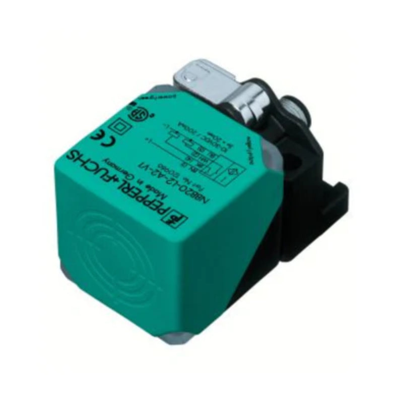 Pepperl+Fuchs NBN40‑L2‑E0‑V1 flush inductive proximity sensor, 40 mm range, PNP NO, M30 housing, IP67