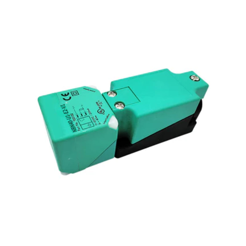 Pepperl+Fuchs NBN40‑U1‑E2‑V1 non‑flush inductive proximity sensor, 40 mm range, PNP NO, M30 housing, IP67