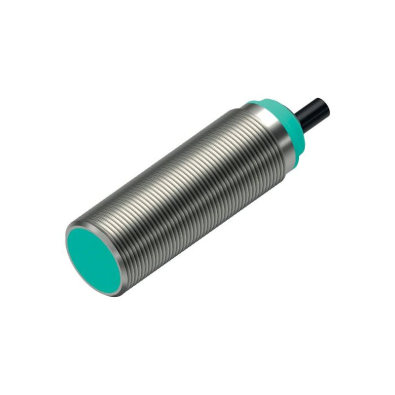 Pepperl+Fuchs NBN8-18GM50-E2 inductive proximity sensor, 8 mm non-flush, PNP NO, M18 metal housing, IP67