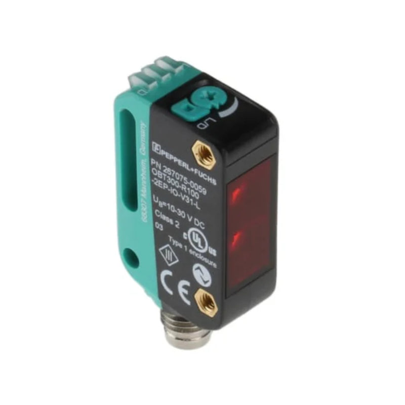 Pepperl+Fuchs OBT300-R100-2EP-IO-V31-L M30 ultrasonic sensor, IO‑Link, 100 mm range