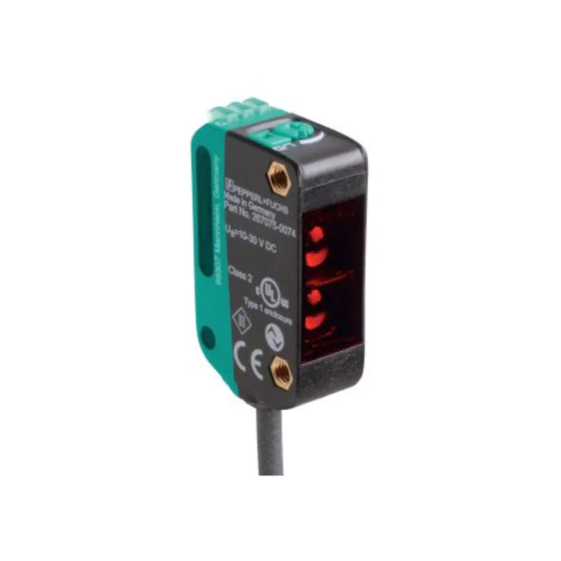 Pepperl+Fuchs OBT350-R100-2EP-IO photoelectric sensor, 350 mm range, dual PNP, IO-Link, background suppression, IP67