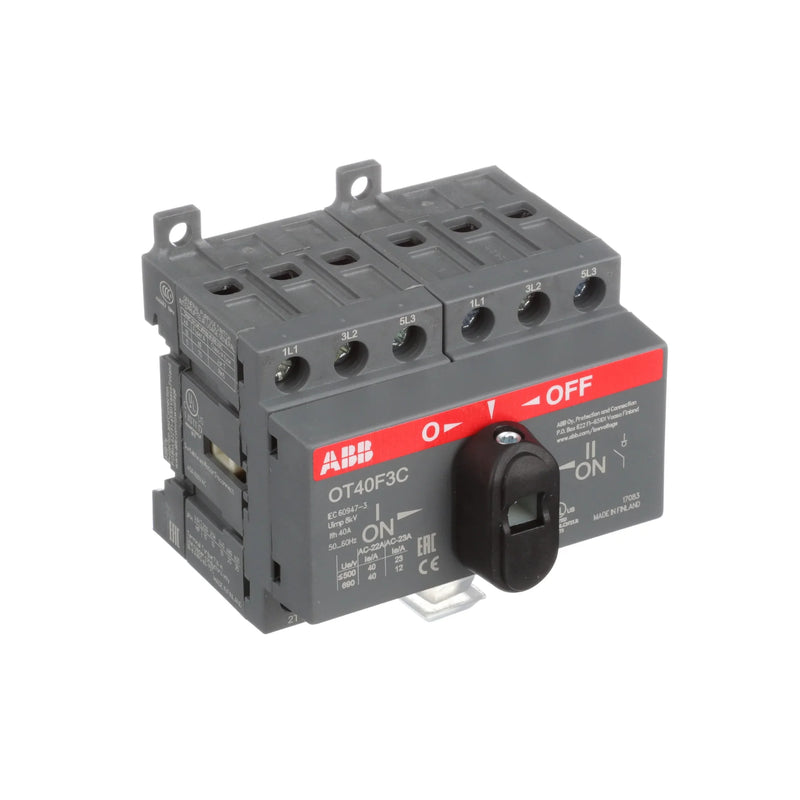 ABB OT40F3C | 3-Pole, Front Operated, Door-Mounted