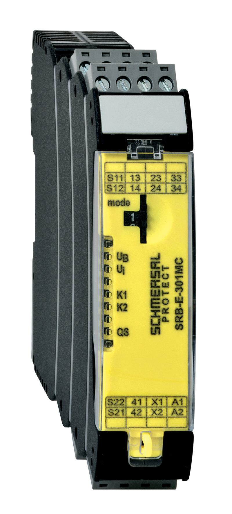 Reliable Schmersal SRB-E-301MC safety relay with robust industrial-grade enclosure.