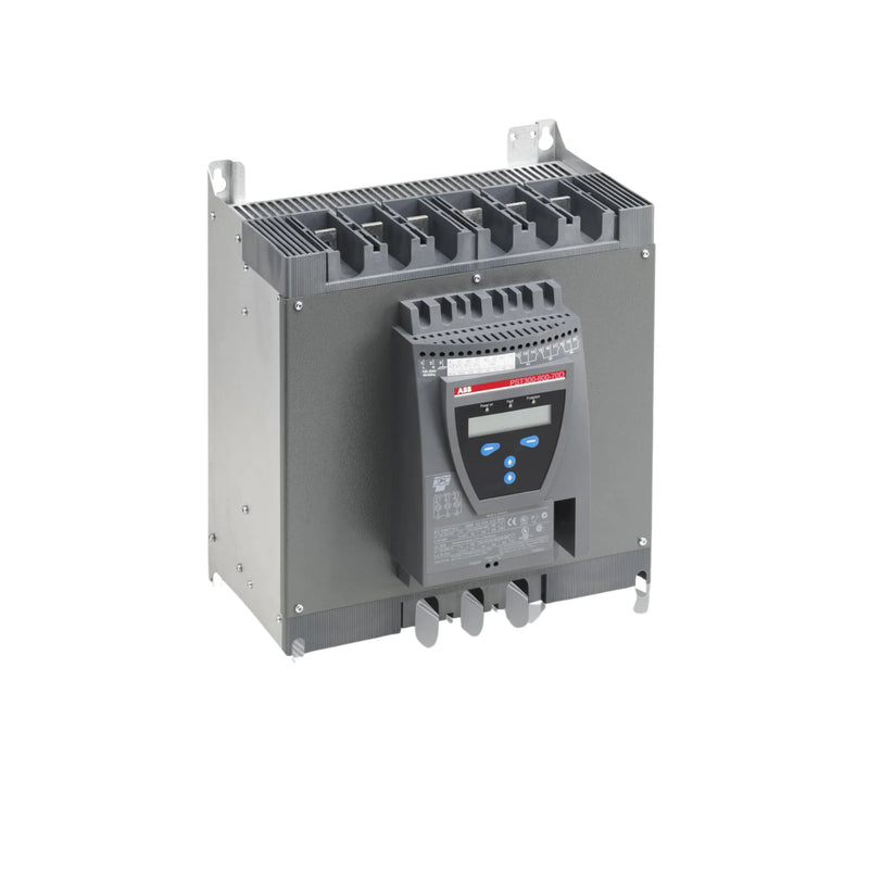 ABB PST175-600-70 soft starter, 175A, 600V, 3-phase motor control with advanced protection and integrated bypass contactor.