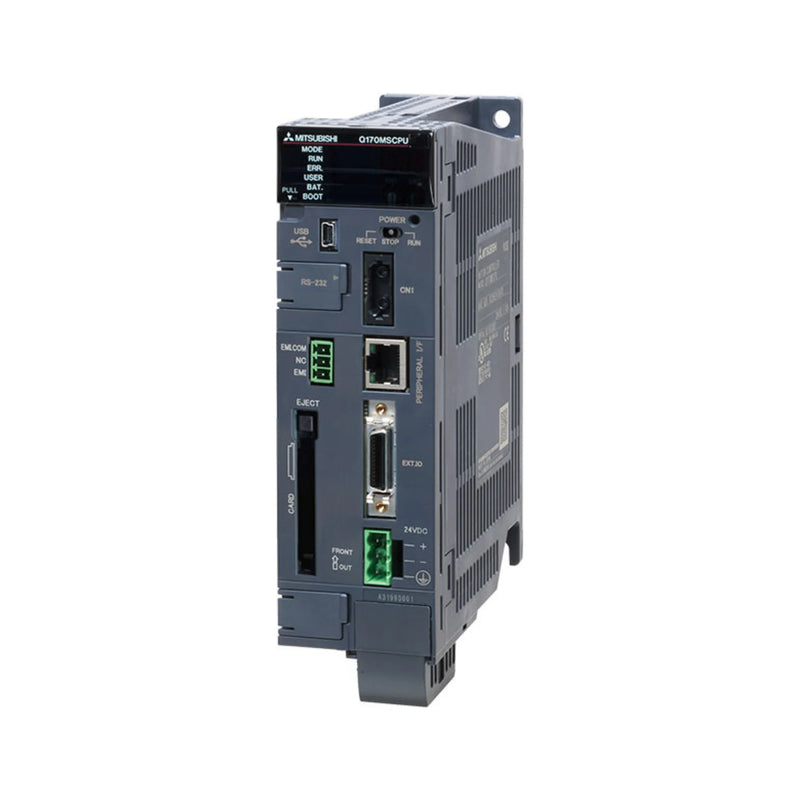 Mitsubishi Q170MSCPU-S1 controller module for MELSEC-Q PLC with enhanced multi-axis control.