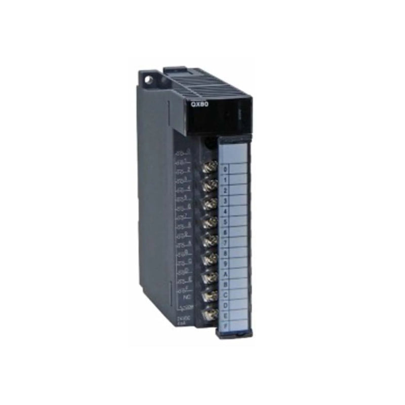 Mitsubishi QX80 module, 32-channel input, 24V DC, for MELSEC-Q Series PLCs.