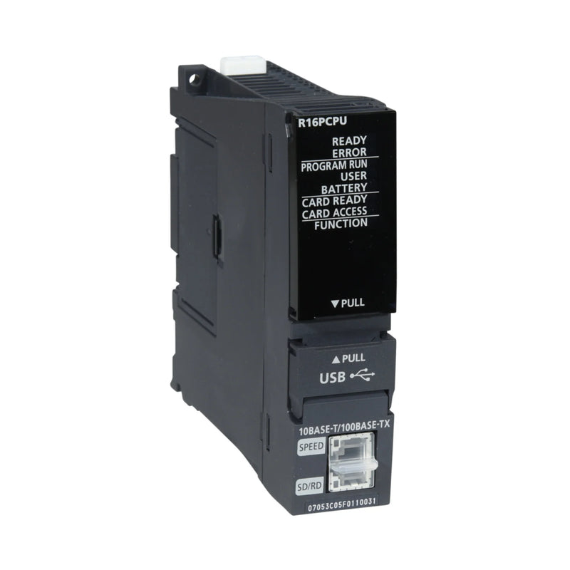 Mitsubishi R16CPU module, 160k steps, Ethernet, SD card, iQ-R series