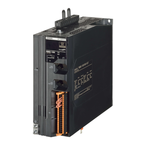 Omron R88D-1SN08H-ECT 750W G5-series servo drive with EtherCAT, compact design, and STO safety for high-precision motion control.