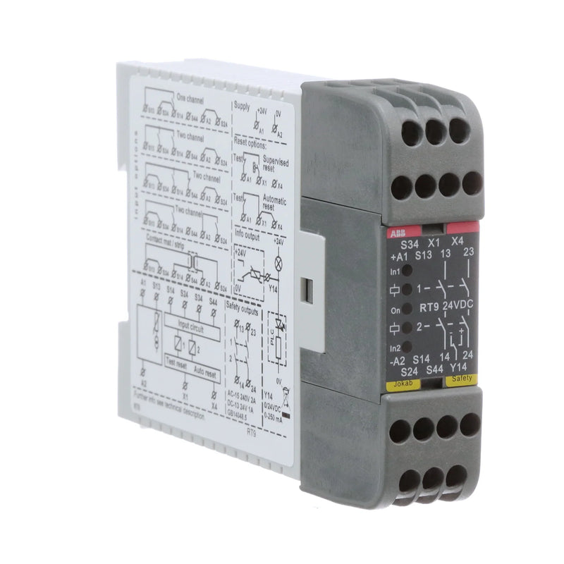 ABB RT9 RCD test unit, portable device for verifying residual current protection.