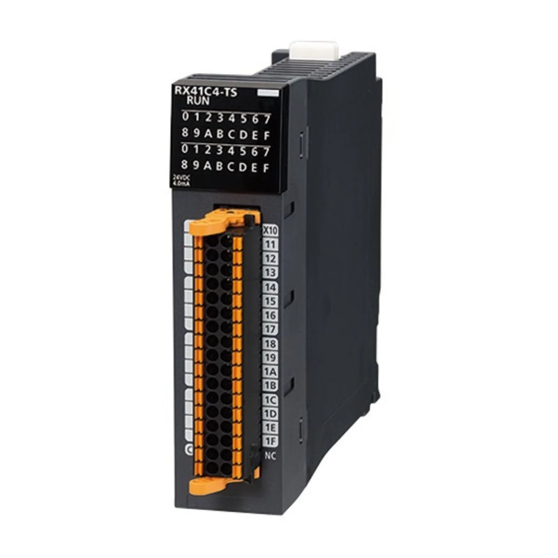 Mitsubishi RX41C4-TS module, 4-channel 16-bit outputs, 0-10V/0-20mA with temperature sensor input, R Series PLCs