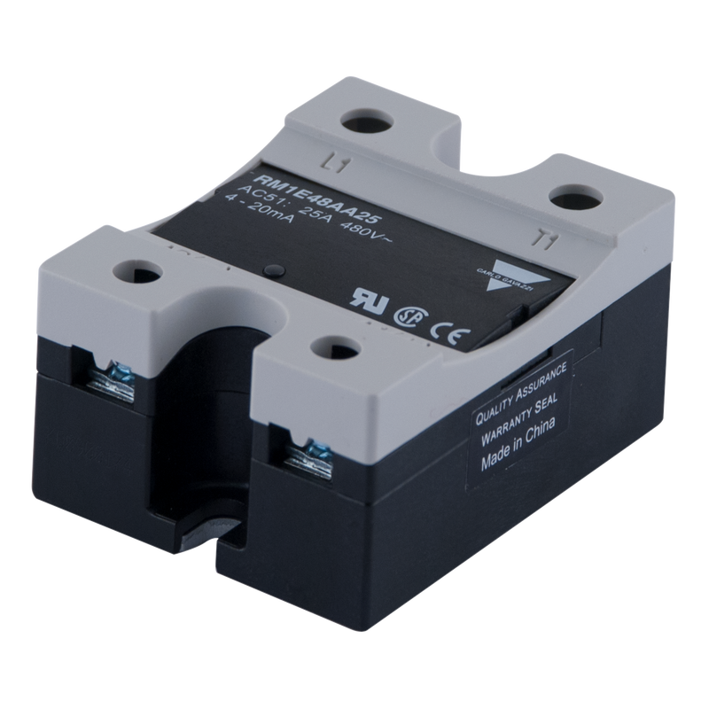 Industrial module by Carlo Gavazzi, RM1E23AA25, engineered for reliability in challenging environments.