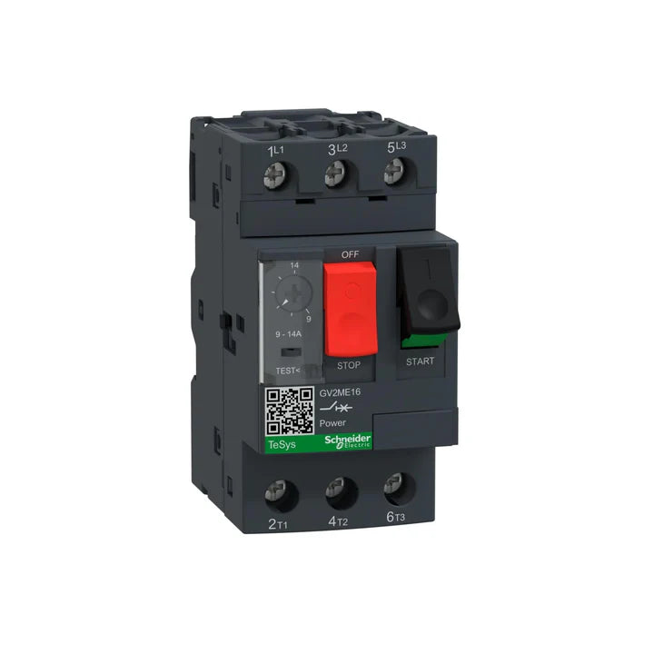 Schneider Electric GV2ME16 motor circuit breaker 10–16 A, thermal-magnetic, TeSys GV2 series