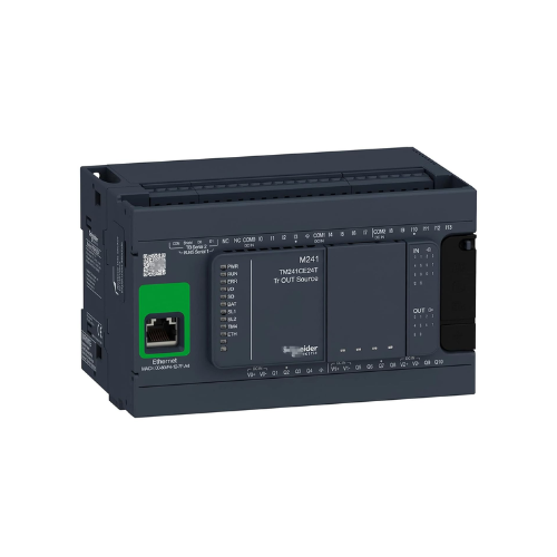 Schneider Electric TM241CE24T PLC, 24 I/O, Modicon M241, Ethernet, 24 VDC controller