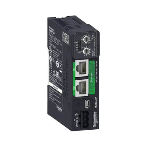 Schneider Electric TM3BCEIP TM3 bus coupler, Ethernet/IP, remote I/O module, 24 VDC