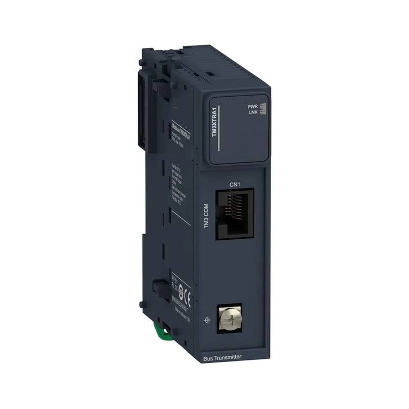 Schneider Electric TM3XTRA1 remote transmitter module with RJ45 bus connector for TM3 system