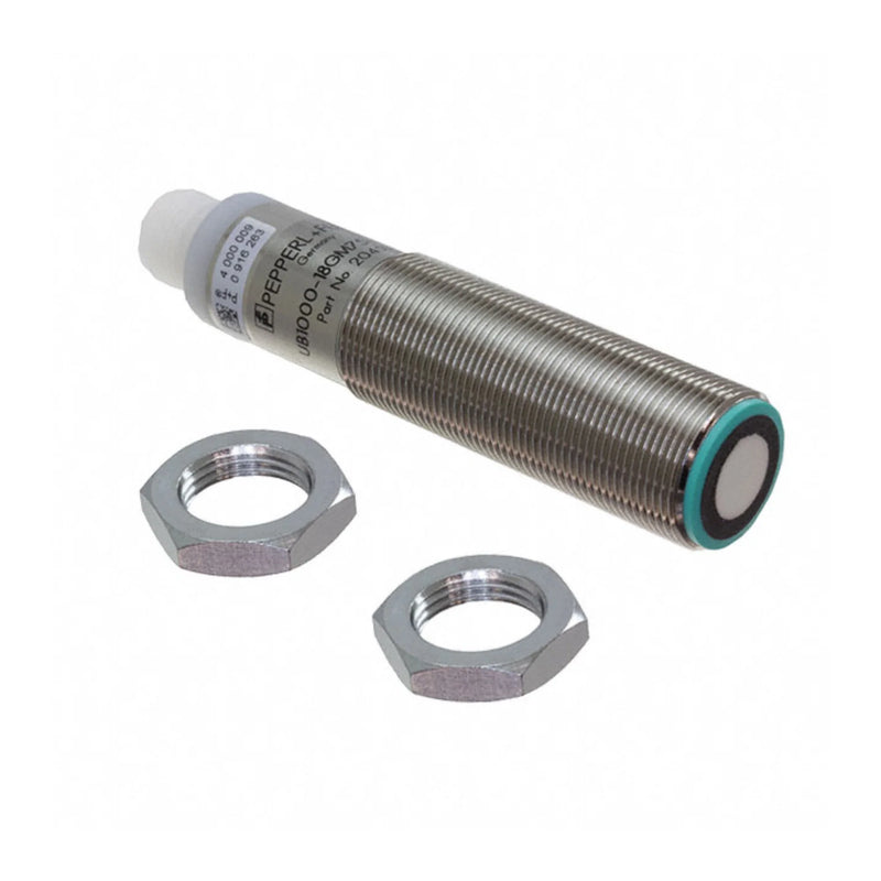 Pepperl+Fuchs UB1000-18GM75-E5-V15 ultrasonic sensor, 60–1000 mm range, M18, analog output, IP67 rated