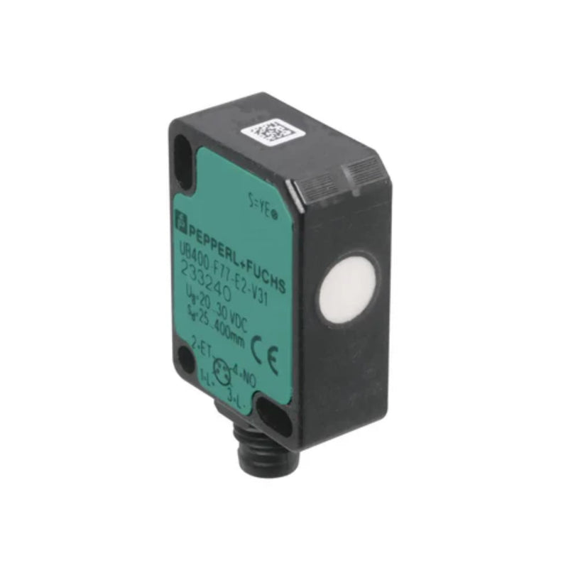 Pepperl+Fuchs UB250‑F77‑E2‑V31 M18 ultrasonic sensor, 250 mm range, IO‑Link, PNP NO/NC, IP67
