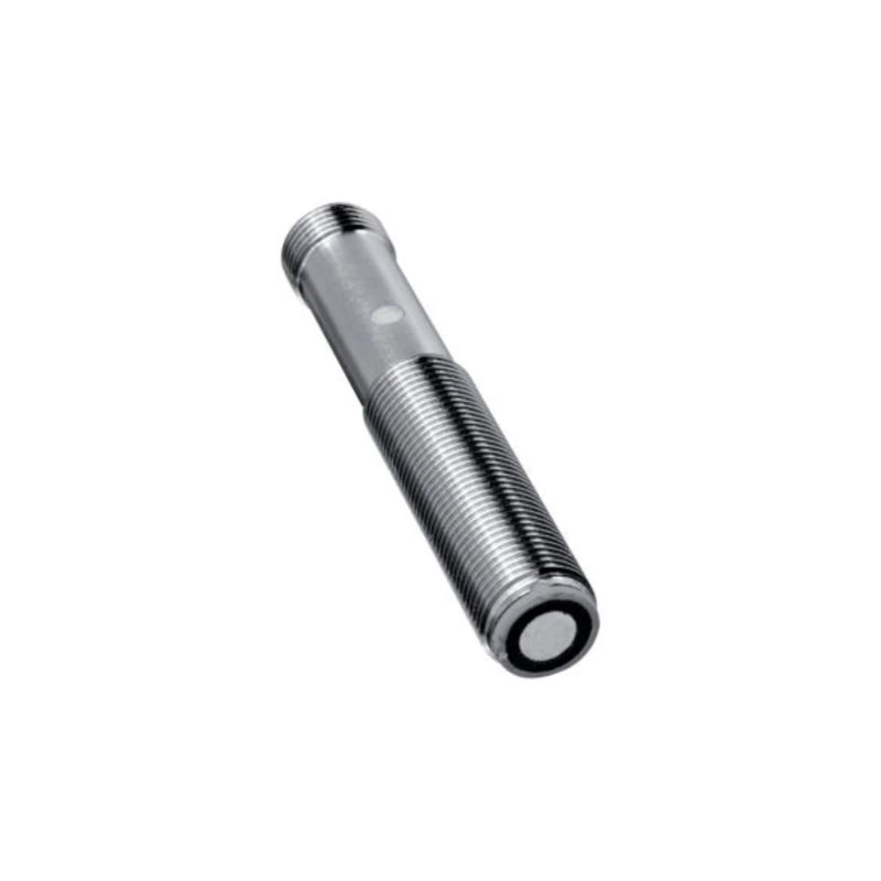 Pepperl+Fuchs UB400-12GM-I-V1 ultrasonic sensor, 400 mm range, analog 4–20 mA, M12 connector, IP67-rated cylindrical housing.