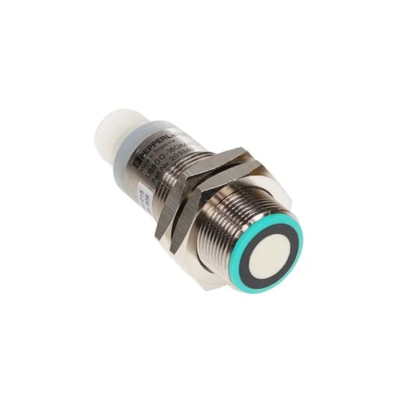 Pepperl+Fuchs UB800-18GM40-I-V1 ultrasonic sensor, M18, 800 mm, analog 0–10 V output, IP67 rated

