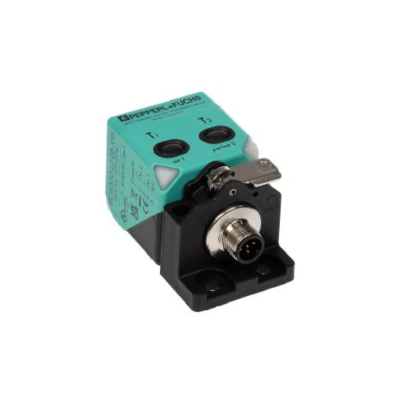 Pepperl+Fuchs UC4000‑L2‑E6‑V15 ultrasonic sensor, M30 housing, 250–4000 mm range, PNP NO/NC, M12 connector, IP67