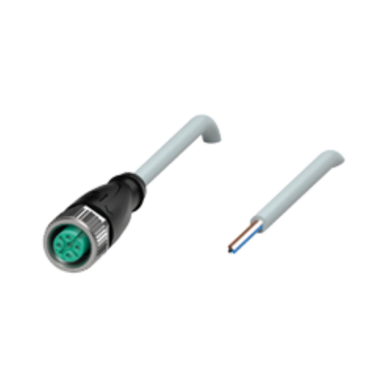 Pepperl+Fuchs V1-G-2M-PVC straight M12 male connector, 4-pin, 2 m PVC cable, IP67