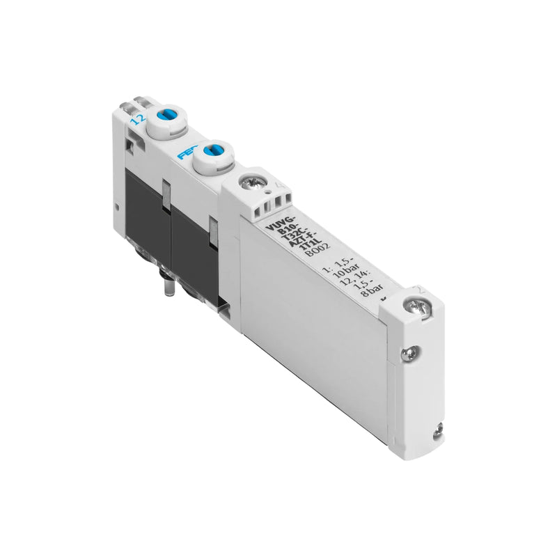 VUVG-B10-T32C-AZT-F-1T1L | Compact 3/2-Way Pneumatic Solenoid