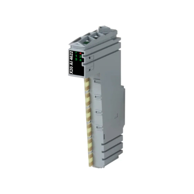 B&R X20AI4622 4-channel 0–10 V analog input module, 16-bit, DIN-rail mount