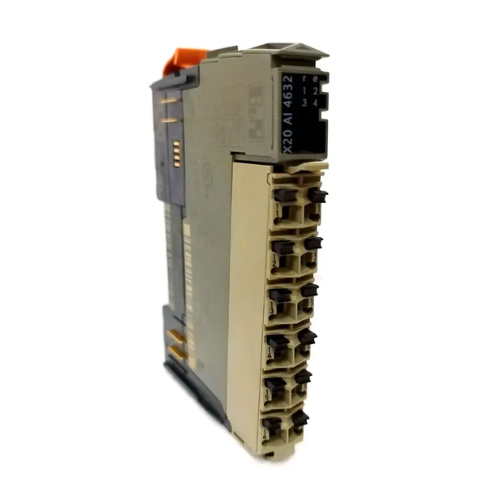 B&R X20AI4632 4-channel analog input module, 0–10 V, 16-bit, DIN-rail mount

