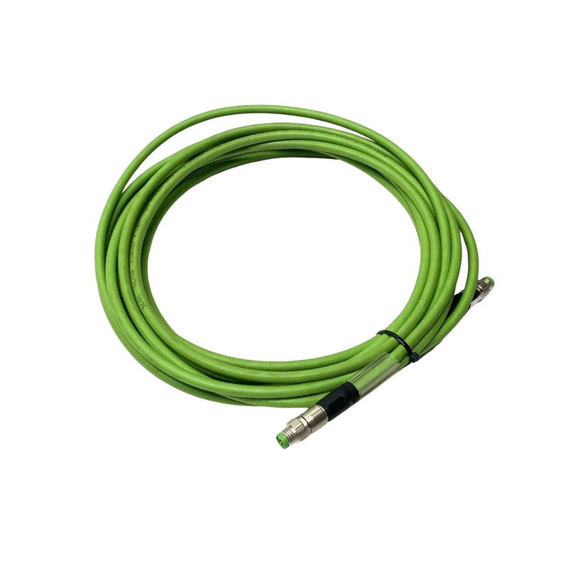 Beckhoff ZK1090-3131-0050 EtherCAT cable, 0.5 m with M8 connectors, for reliable industrial automation connectivity.
