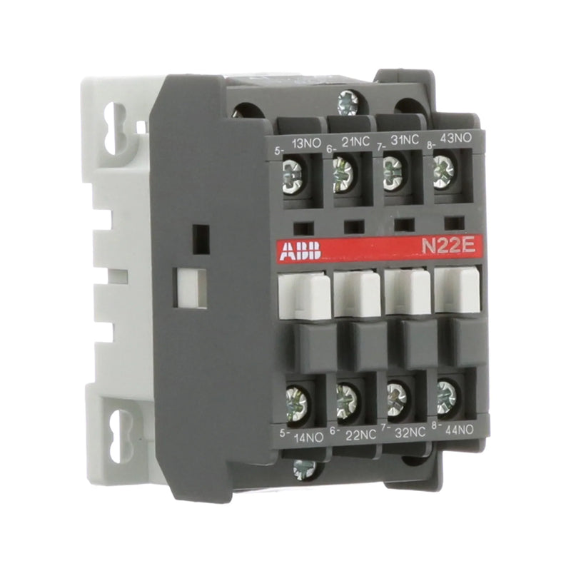 ABB N22E manual motor starter, 22 A, 690 V, with thermal-magnetic protection.