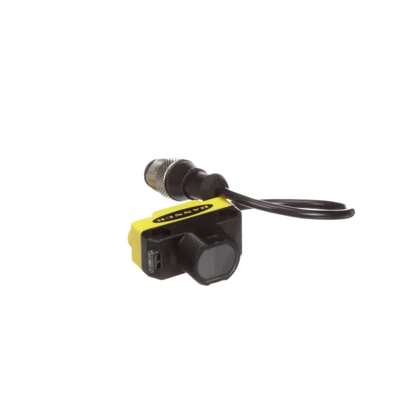 QS18VP6LPQ5 sensor, polarized retroreflective, PNP output, 3.5 m range, with M12 connection.