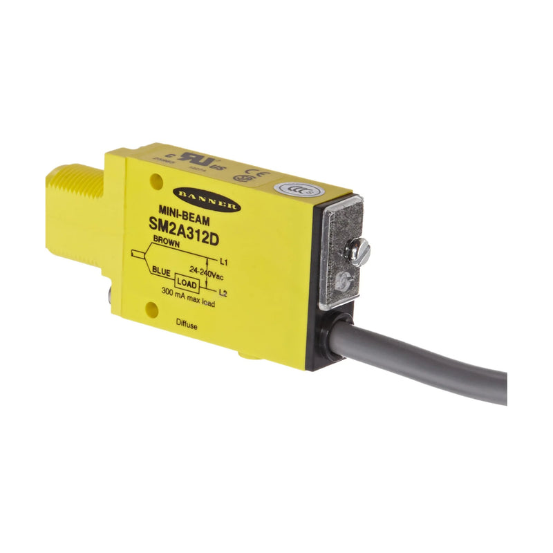 SM2A312D sensor for close-range detection in industrial automation.