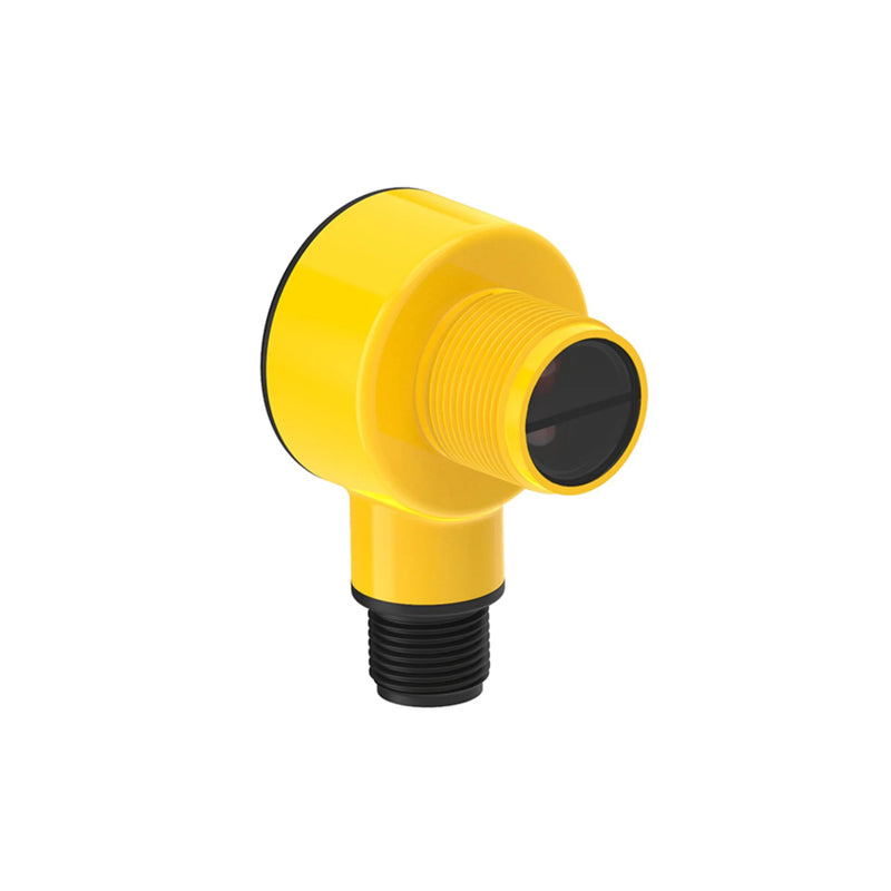 Banner T18-2VPLP-Q8 sensor with polarized retroreflective capability, 6 m range, and IP69K protection.