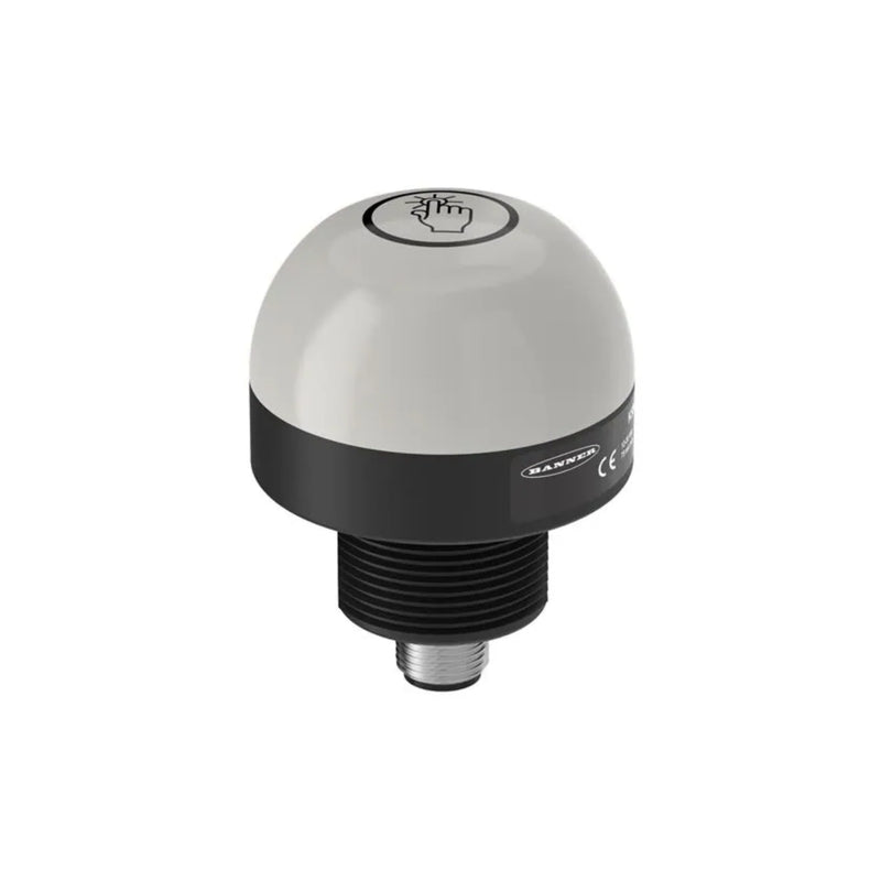 Red 50 mm LED tower light segment used for industrial machinery and process signaling.