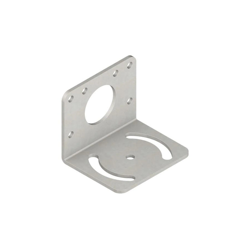 Stainless steel Banner SMB30MM bracket for 30 mm sensors, adjustable and corrosion-resistant design.